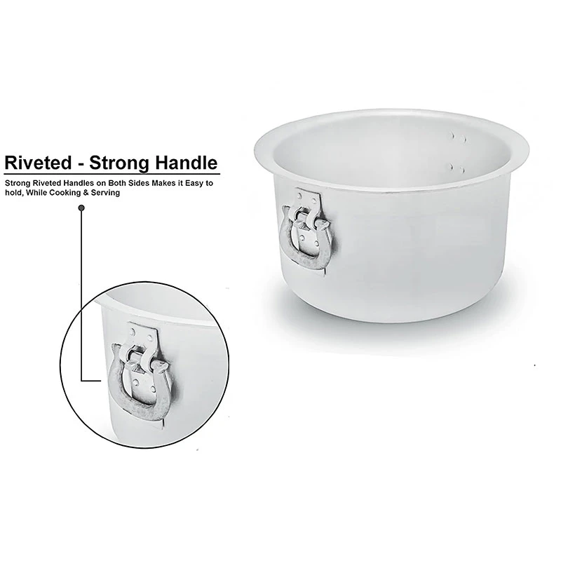 Nadstar Aluminium Sufuria 3Pcs With Lid &Amp; Handle 50L 55L 65L Cookware Set Tope Cooking Pot For Commercial Use - Gauge 8 Kitchen Heavy Duty Tapela 2 Nadstar Aluminium Sufuria 3Pcs With Lid &Amp; Handle 50L 55L 65L Cookware Set Tope Cooking Pot For Commercial Use - Gauge 8 Kitchen Heavy Duty Tapela