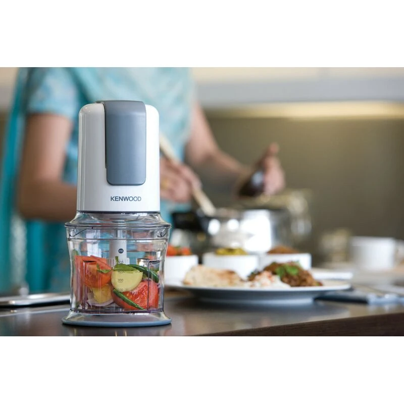 Kenwood Chopper 0.5L Plastic Bowl 500W Ch580 - Stainless Steel Blades 2 Speeds With Pulse Ice Crush Powerful Motor 9 Kenwood Chopper 500Ml 500W Ch580 Quad Blade Mini