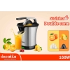 Decakila Citrus Juicer 160W Stainless Steel Double Cone Anti Drip Removable Filter Basket BPA Free Orange Squeezer Citrus Press KEJC008B