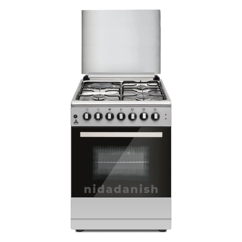 Delta Cookers 60X60 Electric Oven &Amp; Grill 3Gas &Amp; 1Elec Burner Inox Dgc-6031.I 1 Delta Cookers 60X60 Electric Oven &Amp; Grill 3Gas &Amp; 1Elec Burner Inox Dgc-6031.I