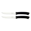 Tramontina Felice Barbecue Knife 5'' Stainless Steel Blades, Microserrated Edge and Black Polypropylene Handles 2pc Set 23494/205