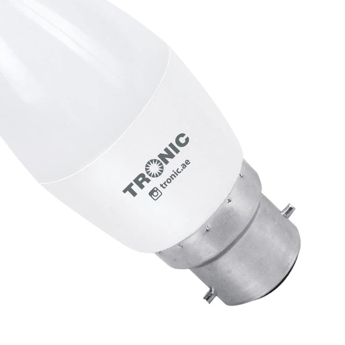Tronic 4 Watts Candle Flame Led B22 (Pin) Bulb 4 Tronic 4 Watts Candle Flame Led B22 (Pin) Bulb