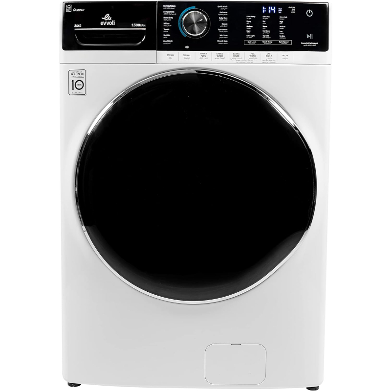 Evvoli Washing Machine Front Load 21 Kg Direct Drive Inverter 1300Rpm A+++ Fbls-2113S 1 Evvoli Washing Machine Front Load 21 Kg Direct Drive Inverter 1300Rpm A+++ Fbls-2113S