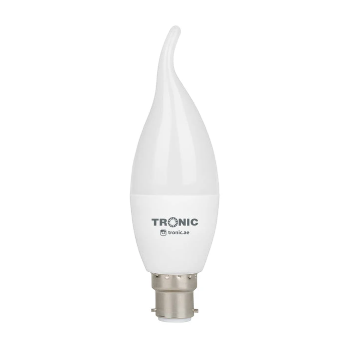 Tronic 4 Watts Flame Candle Tail Led B22 (Pin) Bulb 2 Tronic 4 Watts Flame Candle Tail Led B22 (Pin) Bulb