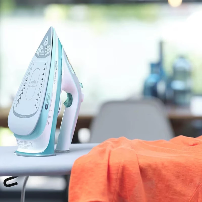 Braun Steam Iron 300Ml Tank Dry And Spray Function 2000W Ts510 Adjustable Temperature Technology Ceramic Nonstick Plate 95G Per Min Vertical Steam Shot 11 Braun Texstyle 5 Steam Iron - Eloxal Sole Plate Anti-Drip System 300Ml Water Tank Capacity Ts510