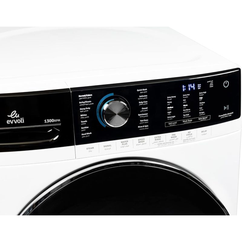 Evvoli Washing Machine Front Load 21 Kg Direct Drive Inverter 1300Rpm A+++ Fbls-2113S 4 Evvoli Washing Machine Front Load 21 Kg Direct Drive Inverter 1300Rpm A+++ Fbls-2113S