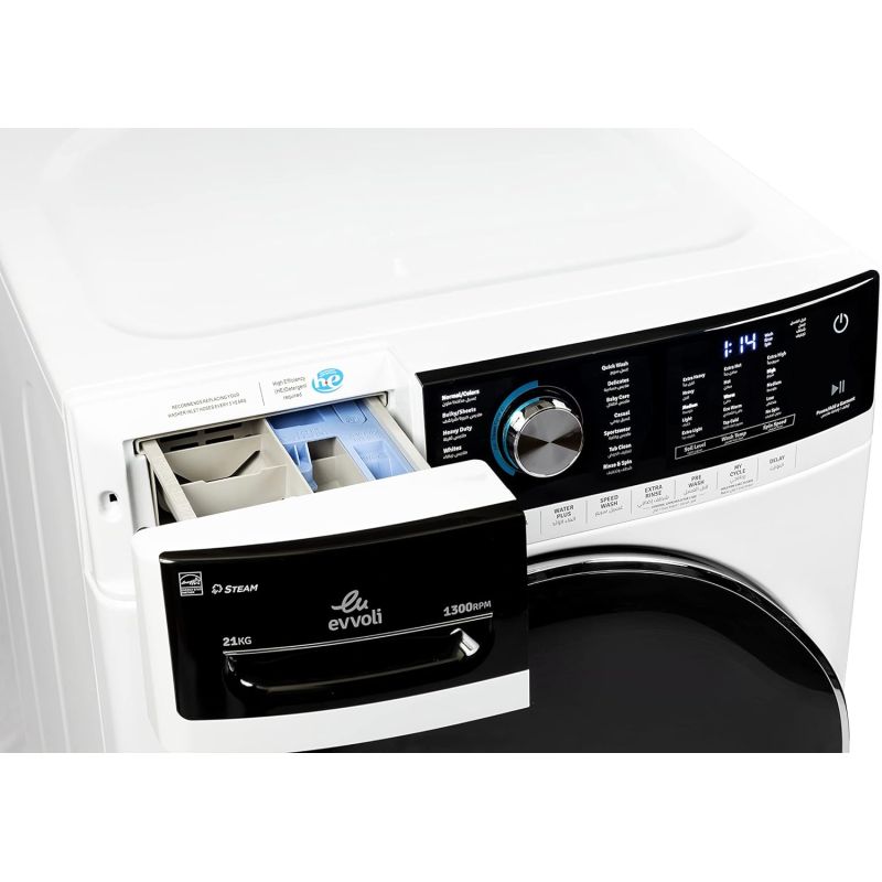 Evvoli Washing Machine Front Load 21 Kg Direct Drive Inverter 1300Rpm A+++ Fbls-2113S 5 Evvoli Washing Machine Front Load 21 Kg Direct Drive Inverter 1300Rpm A+++ Fbls-2113S