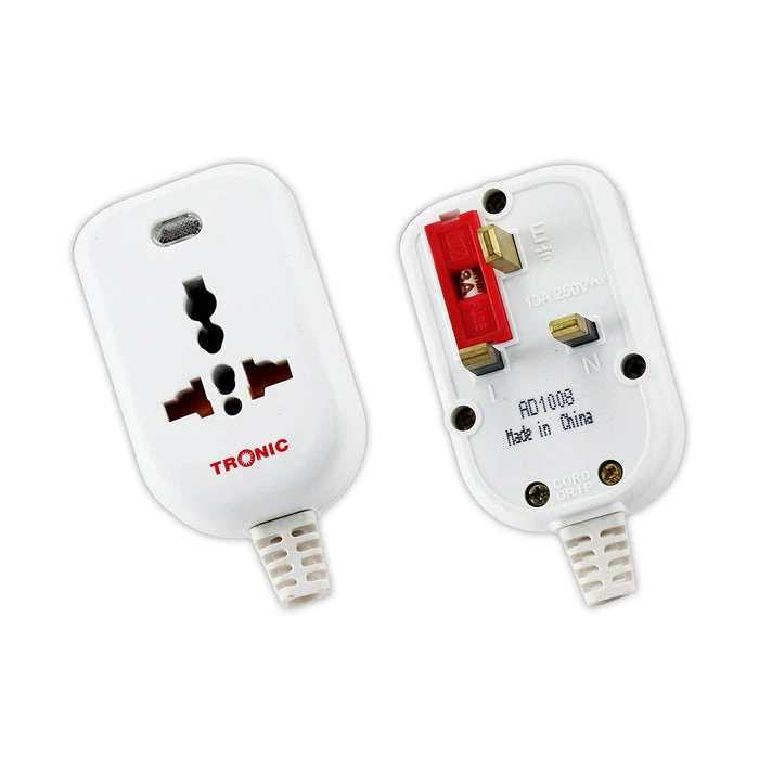Tronic Multiplug 13Amps Square Pin To Universal Conversion 1 Tronic Multiplug 13Amps Square Pin To Universal Conversion