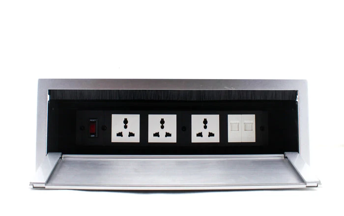 Tronic Desk Socket Universal X 3 + Rj45 Data X 2 1 Tronic Desk Socket Universal X 3 + Rj45 Data X 2