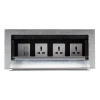 Tronic Desk Socket Universal x 3 + RJ45 Data x 2