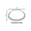 Tronic Round White LED Bulkhead 15 Watts