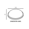 Tronic Round White LED Bulkhead 15 Watts