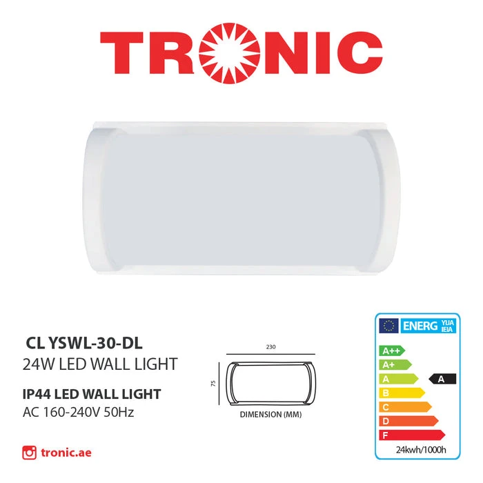 Tronic Square Daylight Led Bulkhead 30 Watts 3 Tronic Square Daylight Led Bulkhead 30 Watts