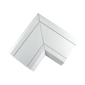 Tronic Compartment Trunking Angle Bend PVC 170mmx50mm