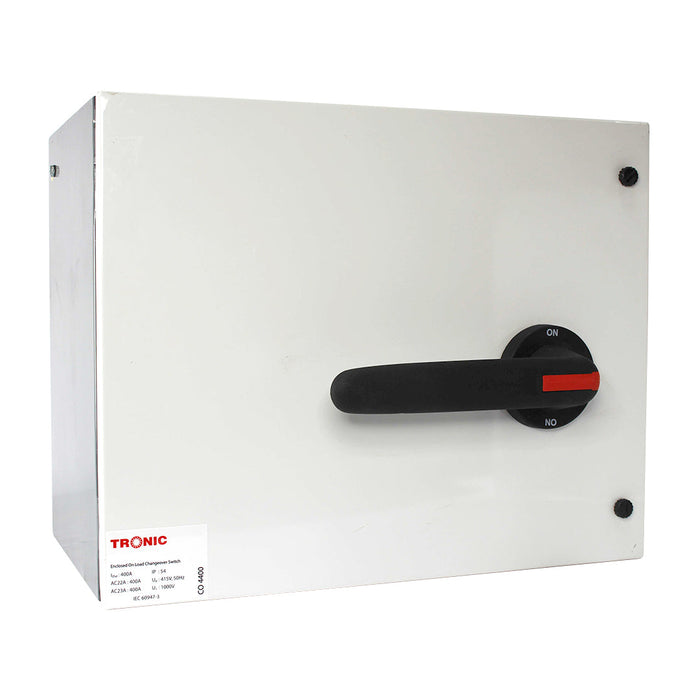 Tronic Onload Enclosed Manual Change Over 400A 1 Tronic Onload Enclosed Manual Change Over 400A