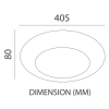 Tronic Modern LED 3 Changeable (3 Shades) Light KD 1925-WH