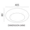 Tronic Modern LED 3 Changeable (3 Shades) Light KD 1925-WH