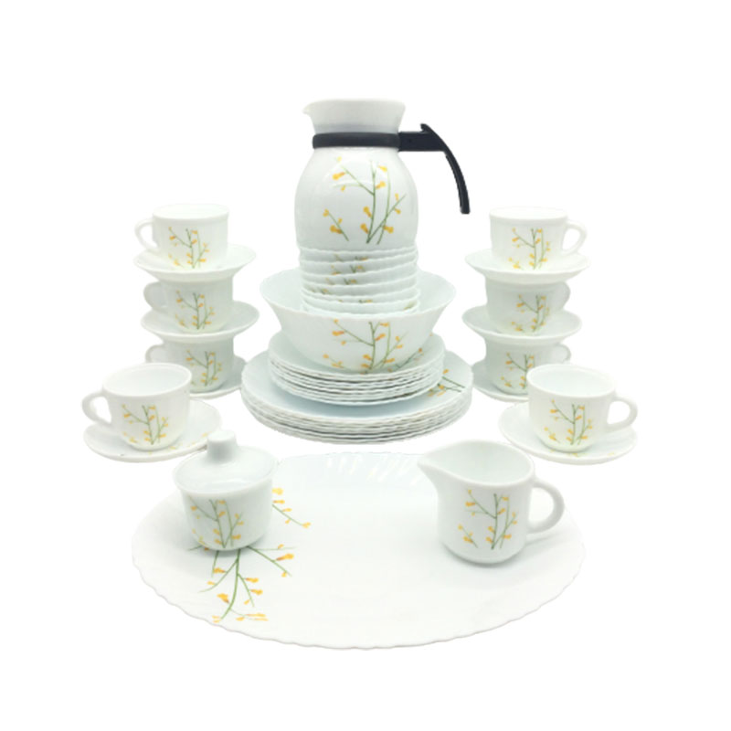 La Opala Dinner Set Citron Weave Classique 47 Pieces Lw047 2 La Opala Dinner Set Citron Weave Classique 47 Pieces Lw047