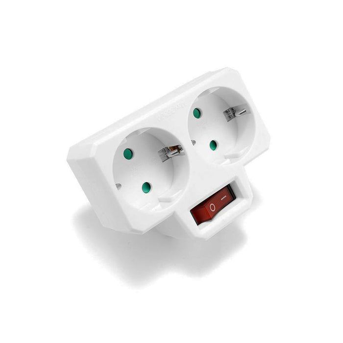 Tronic Power Strip With Switch 1-2 Way Eu Plug 2 Pin 1 Tronic Power Strip With Switch 1-2 Way Eu Plug 2 Pin