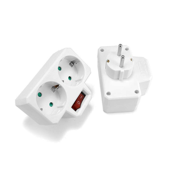 Tronic Power Strip With Switch 1-2 Way Eu Plug 2 Pin 3 Tronic Power Strip With Switch 1-2 Way Eu Plug 2 Pin
