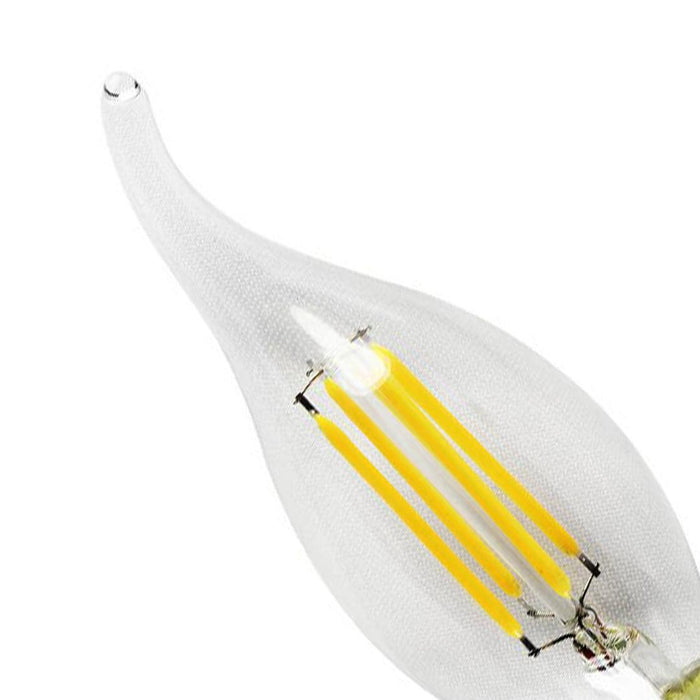 Tronic 4 Watts Candle Tail Filament Led Warm White E14 (Small Screw) Bulb 2 Tronic 4 Watts Candle Tail Filament Led Warm White E14 (Small Screw) Bulb