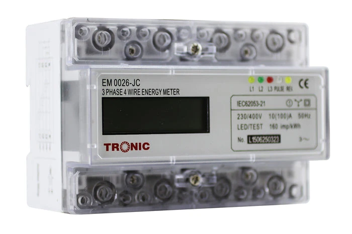 Tronic Three Phase Energy Meter Em 0026-Jc 1 Tronic Three Phase Energy Meter Em 0026-Jc