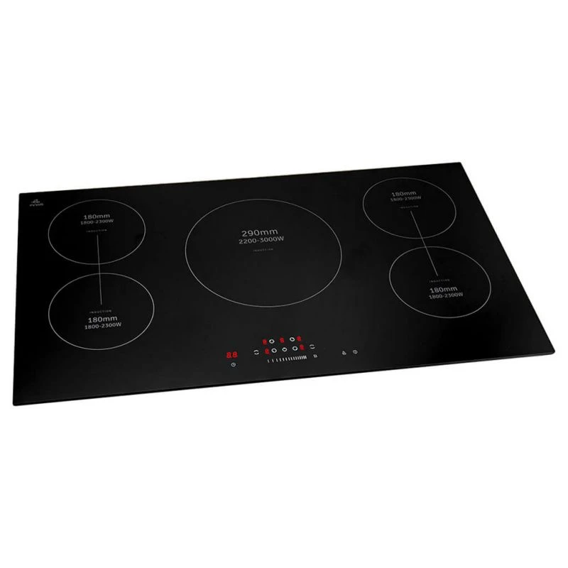 Evvoli Induction Hob 5 Burners Soft Touch Control With 9 Stage Power Setting 9700W Ih905B 2 Evvoli Induction Hob 5 Burners Soft Touch Control With 9 Stage Power Setting 9700W Ih905B