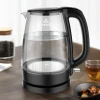 Evvoli Electric Kettle Glass Body 1.7L 2200W EVKA-KE17MB