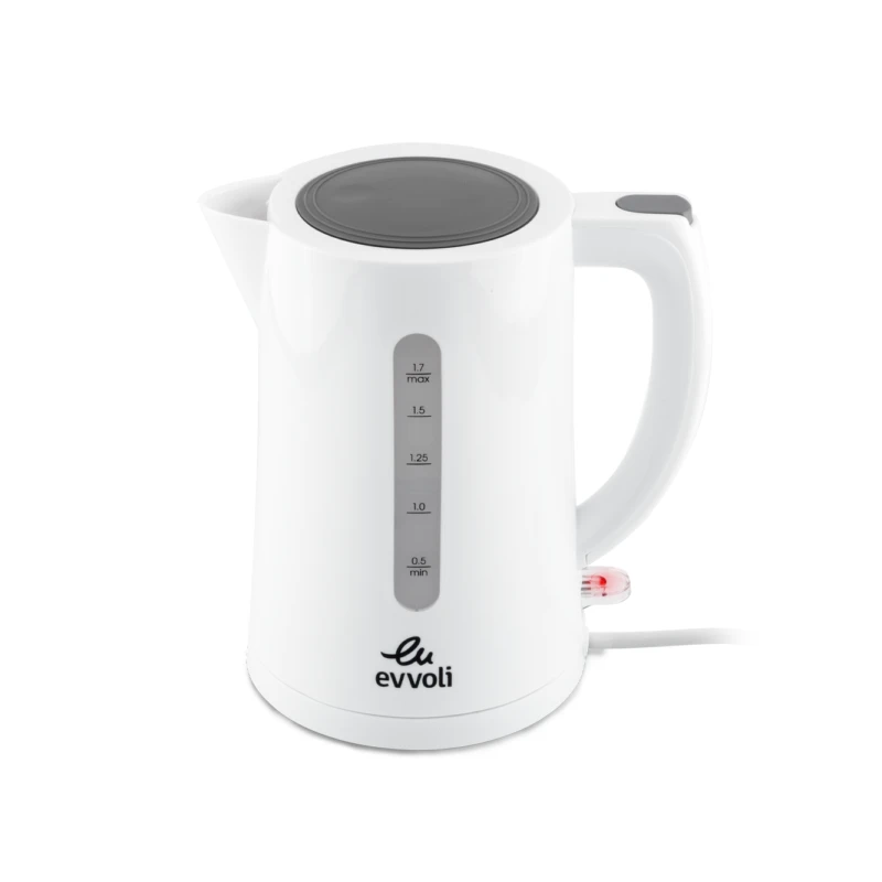 Evvoli Concealed Coil Electric Kettle 1.7L With Bpa Free Plastic 2200W Evka-Ke17Lw 2 Evvoli Concealed Coil Electric Kettle 1.7L With Bpa Free Plastic 2200W Evka-Ke17Lw