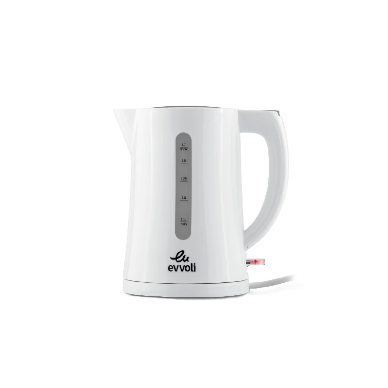 Evvoli Concealed Coil Electric Kettle 1.7L With Bpa Free Plastic 2200W Evka-Ke17Lw 1 Evvoli Concealed Coil Electric Kettle 1.7L With Bpa Free Plastic 2200W Evka-Ke17Lw