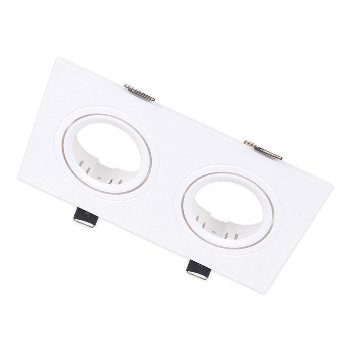 Tronic Twin Rectangular Gu10 Recessed Fitting 1 Tronic Twin Rectangular Gu10 Recessed Fitting