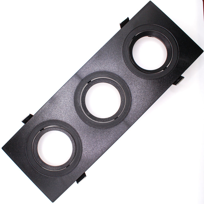 Tronic Three Way Rectangular Gu10 Recessed Fitting 10 Tronic Three Way Rectangular Gu10 Recessed Fitting