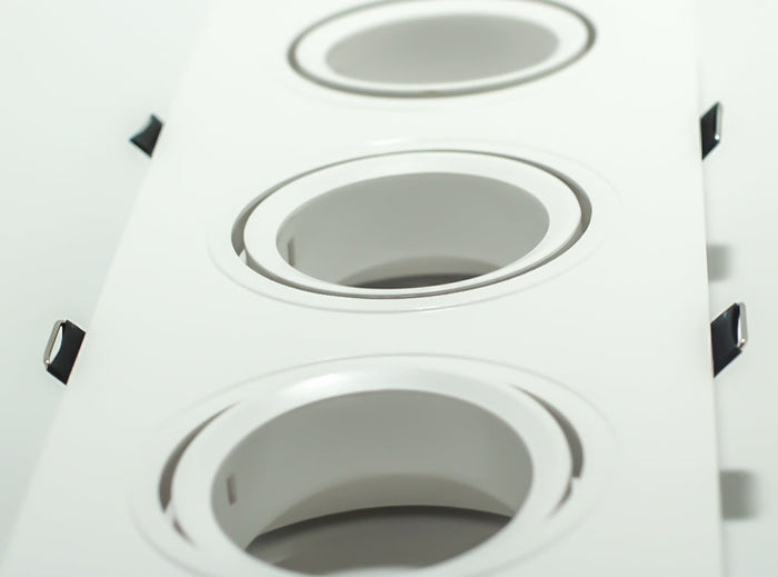 Tronic Three Way Rectangular Gu10 Recessed Fitting 3 Tronic Three Way Rectangular Gu10 Recessed Fitting