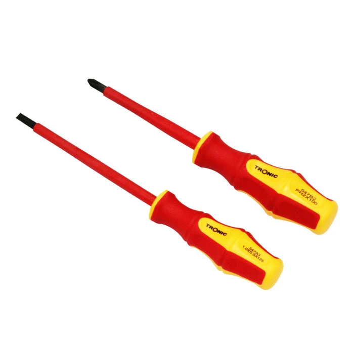 Tronic Insulated 2 Piece Set Screw Driver 1 Tronic Insulated 2 Piece Set Screw Driver