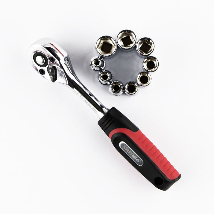 Tronic Driver And Socket Ratchet Set 3 Tronic Driver And Socket Ratchet Set