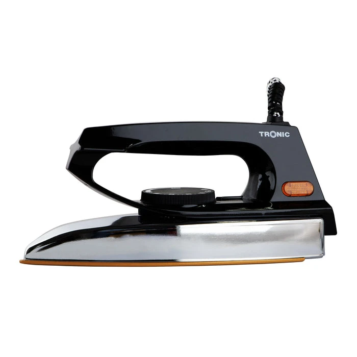 Tronic Dry Iron Heavy Duty Black &Amp; Silver 1 Tronic Dry Iron Heavy Duty Black &Amp; Silver