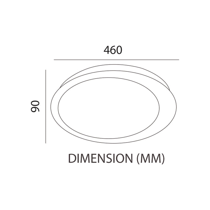 Tronic Transparent Gold Led Changeable (3 Shades) Ceiling Light 2 Tronic Transparent Gold Led Changeable (3 Shades) Ceiling Light