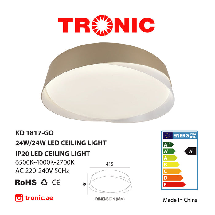 Tronic Simple Led Changeable (3 Shades) Ceiling Light 3 Tronic Simple Led Changeable (3 Shades) Ceiling Light