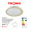 Tronic White With Yellow Half Moon LED Changeable (3 Shades) Ceiling light