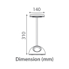 Tronic Desk Lamp Lamp with Digital Alarm Clock
