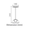 Tronic Desk Lamp Lamp with Digital Alarm Clock