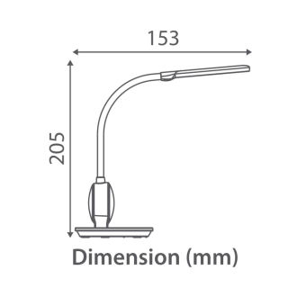Tronic Desk Lamp with an Analog Clock