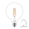 Tronic E27 LED Warm White Globe Filament Bulb
