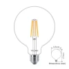Tronic E27 LED Warm White Globe Filament Bulb