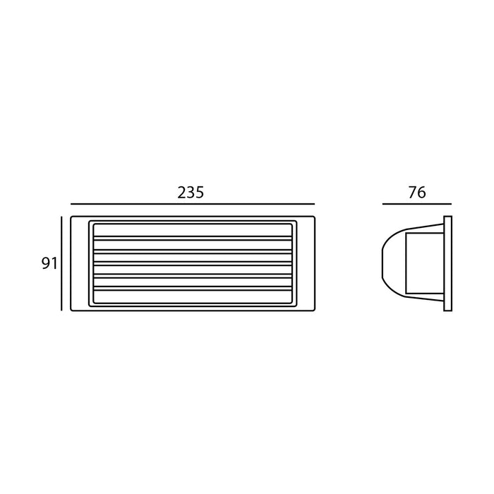 Tronic Rectangular Guidelight Fitting 3 Tronic Rectangular Guidelight Fitting