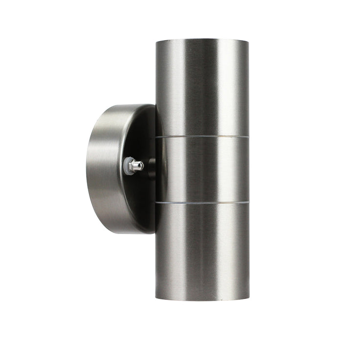 Tronic Up And Down Silver Cylindrical Wall Light 1 Tronic Up And Down Silver Cylindrical Wall Light