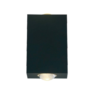 Tronic Black Rectangular Wall Light