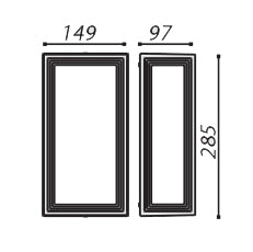 Tronic Rectangular Wall Light 5 Tronic Rectangular Wall Light