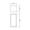 Tronic Stainless Steel Rectangular Cuboid Wall Light