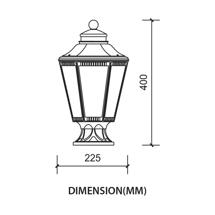 Tronic Ornamental Outdoor Gate Lamp 2 Tronic Ornamental Outdoor Gate Lamp